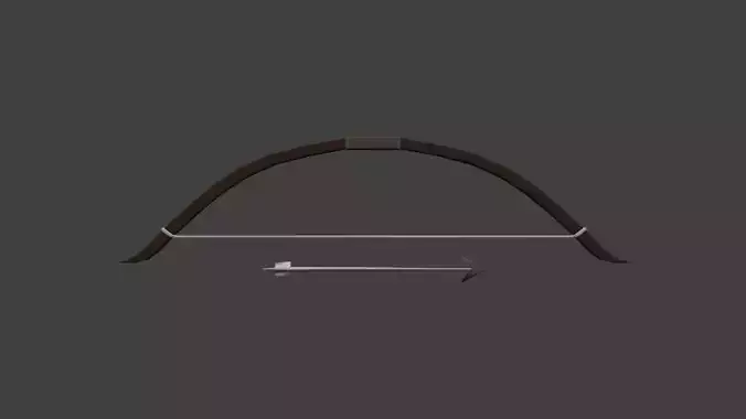 Traditional Wooden Bow and Arrow