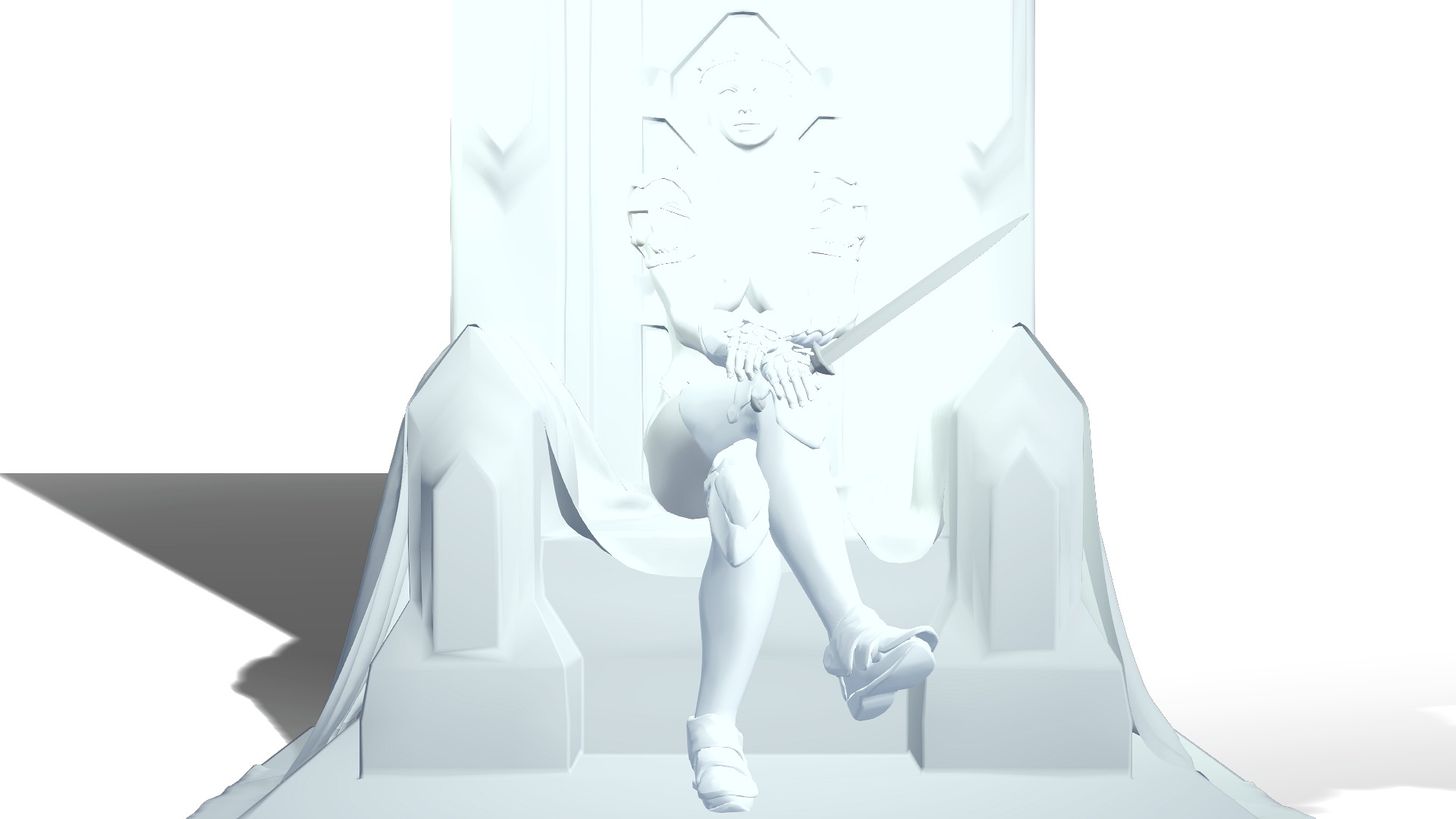 The Empress Low-poly 3D model_19