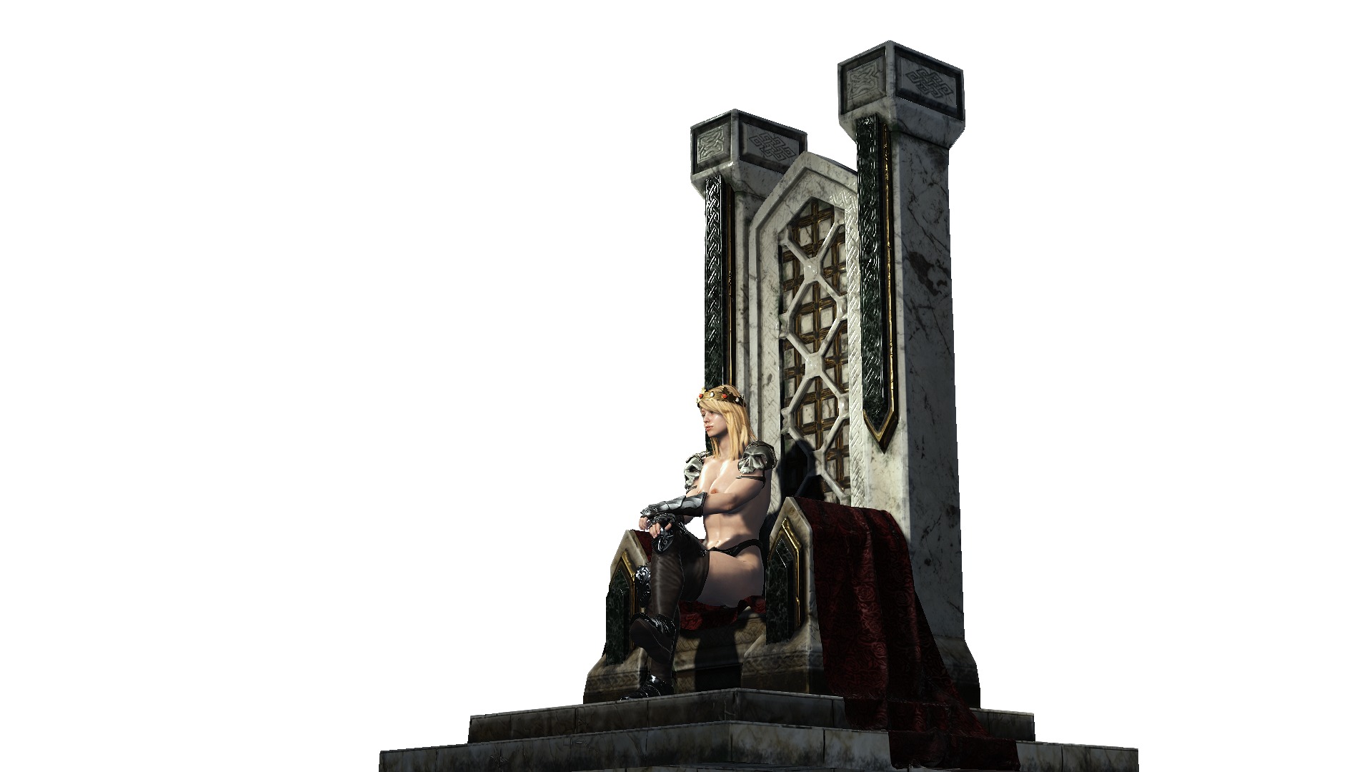 The Empress Low-poly 3D model_15