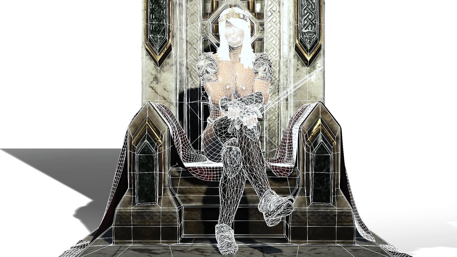 The Empress Low-poly 3D model_20