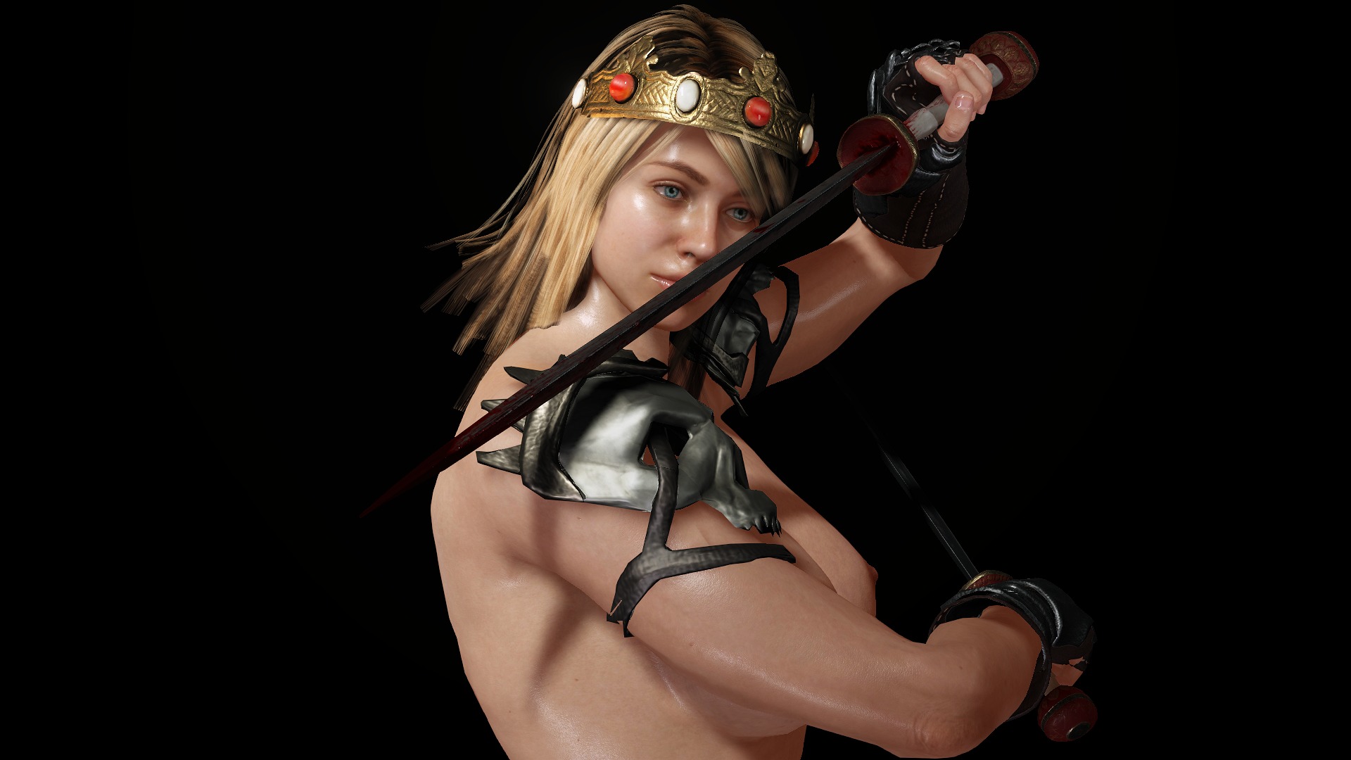 The Empress Low-poly 3D model_3