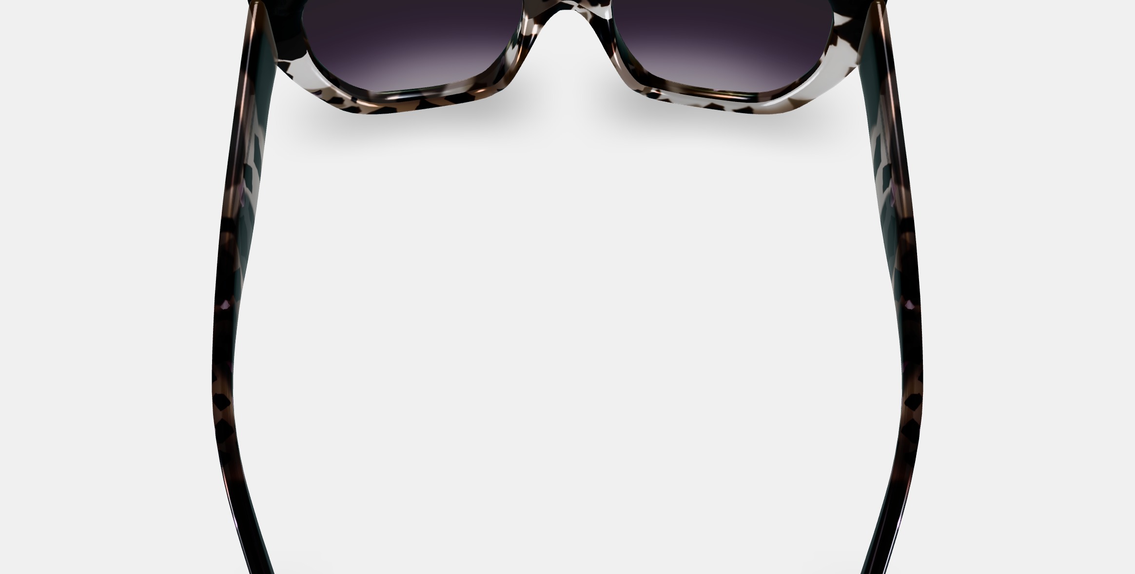 Masha Sunglasses in Black Currant Tortoise 3D model_6