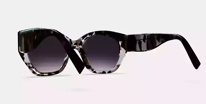 Masha Sunglasses in Black Currant Tortoise