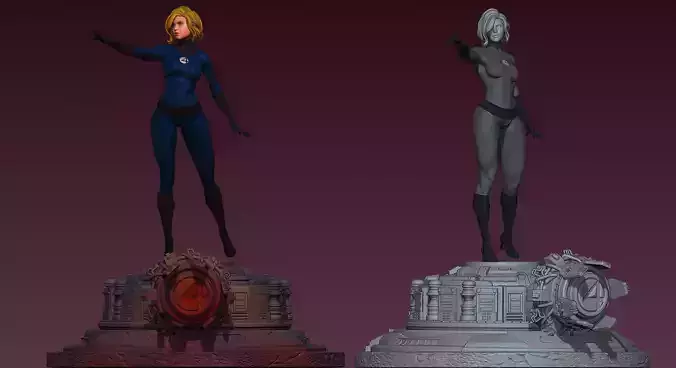 QUARTETO FANTASTICO SUE 3D print model