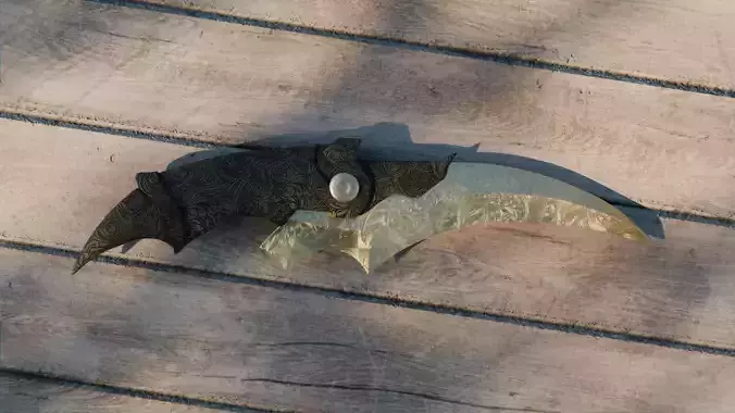 Engraved fantasy dagger