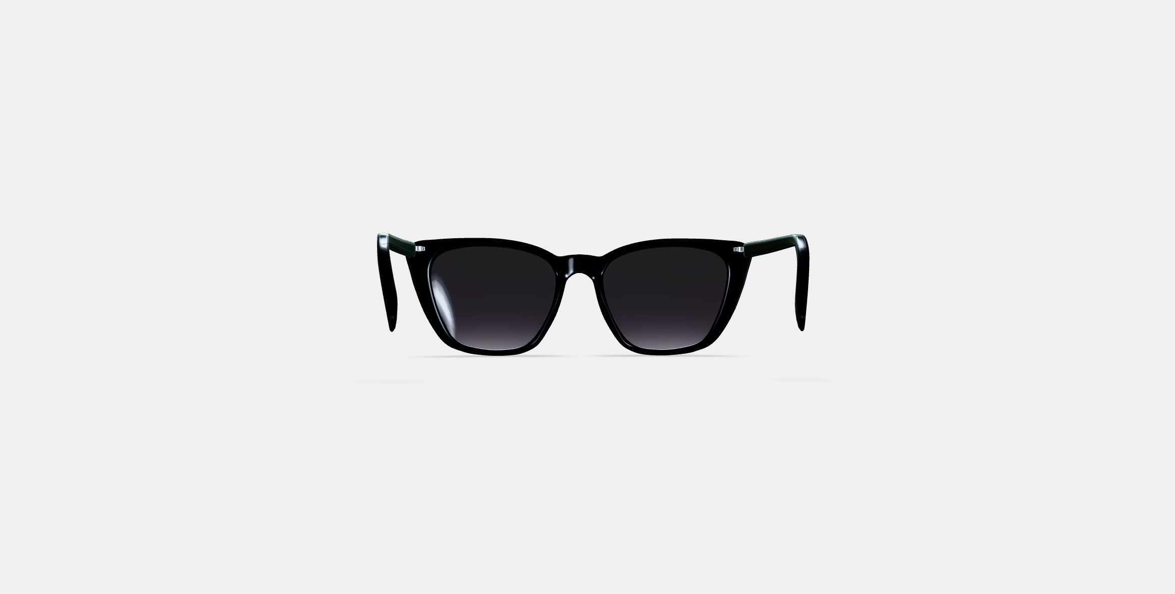 Janelle Sunglasses in Jet Black 3D model_14