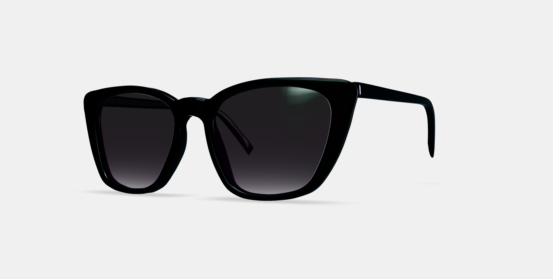 Janelle Sunglasses in Jet Black 3D model_13