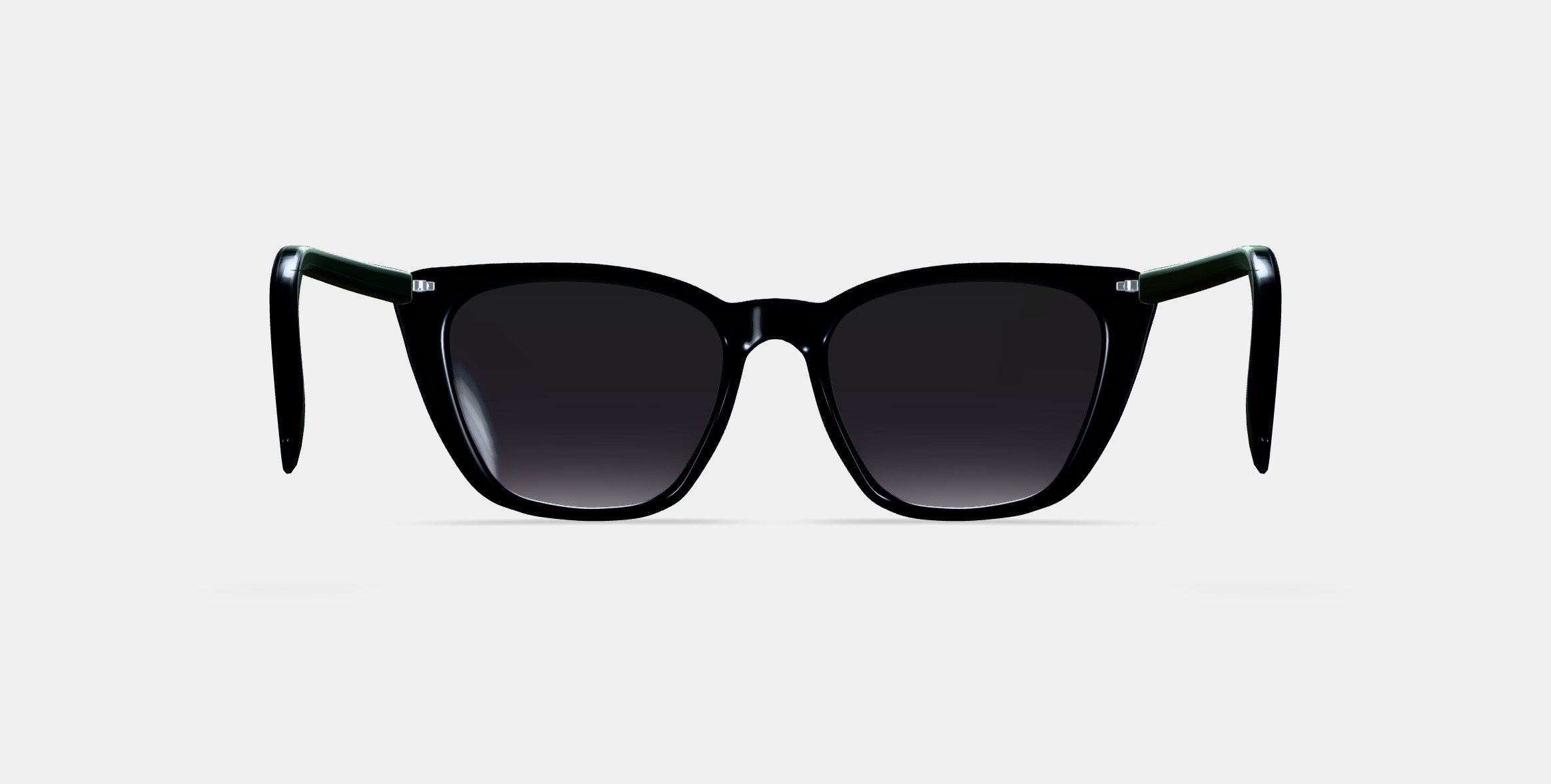Janelle Sunglasses in Jet Black 3D model_15