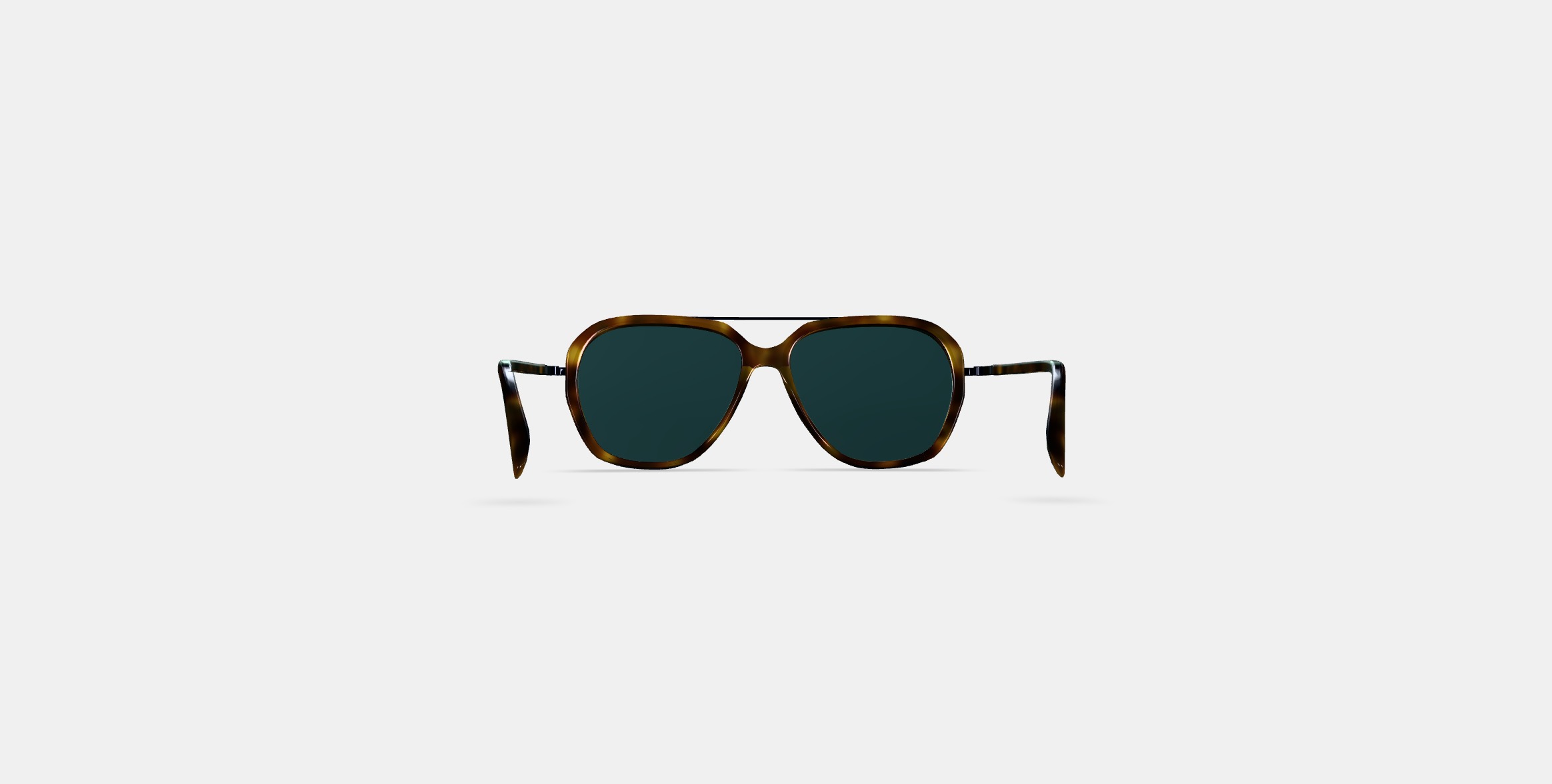 Florian Sunglasses in Cognac Tortoise with Brushed Ink 3D model_14
