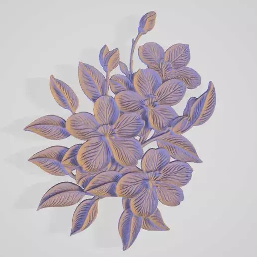 Peach Blossom Artistic Hanging Decorations 3D print model_0