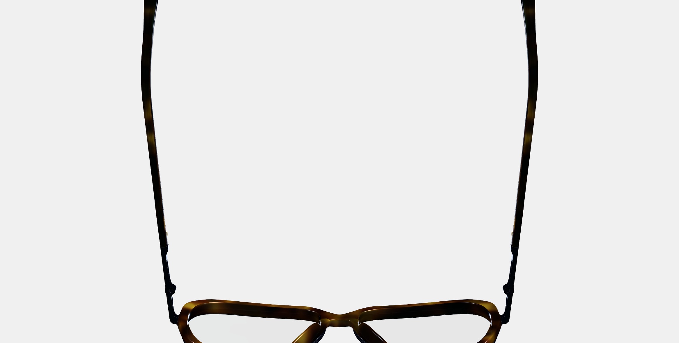 Florian Eyeglasses in Cognac Tortoise with Brushed Ink 3D model_8