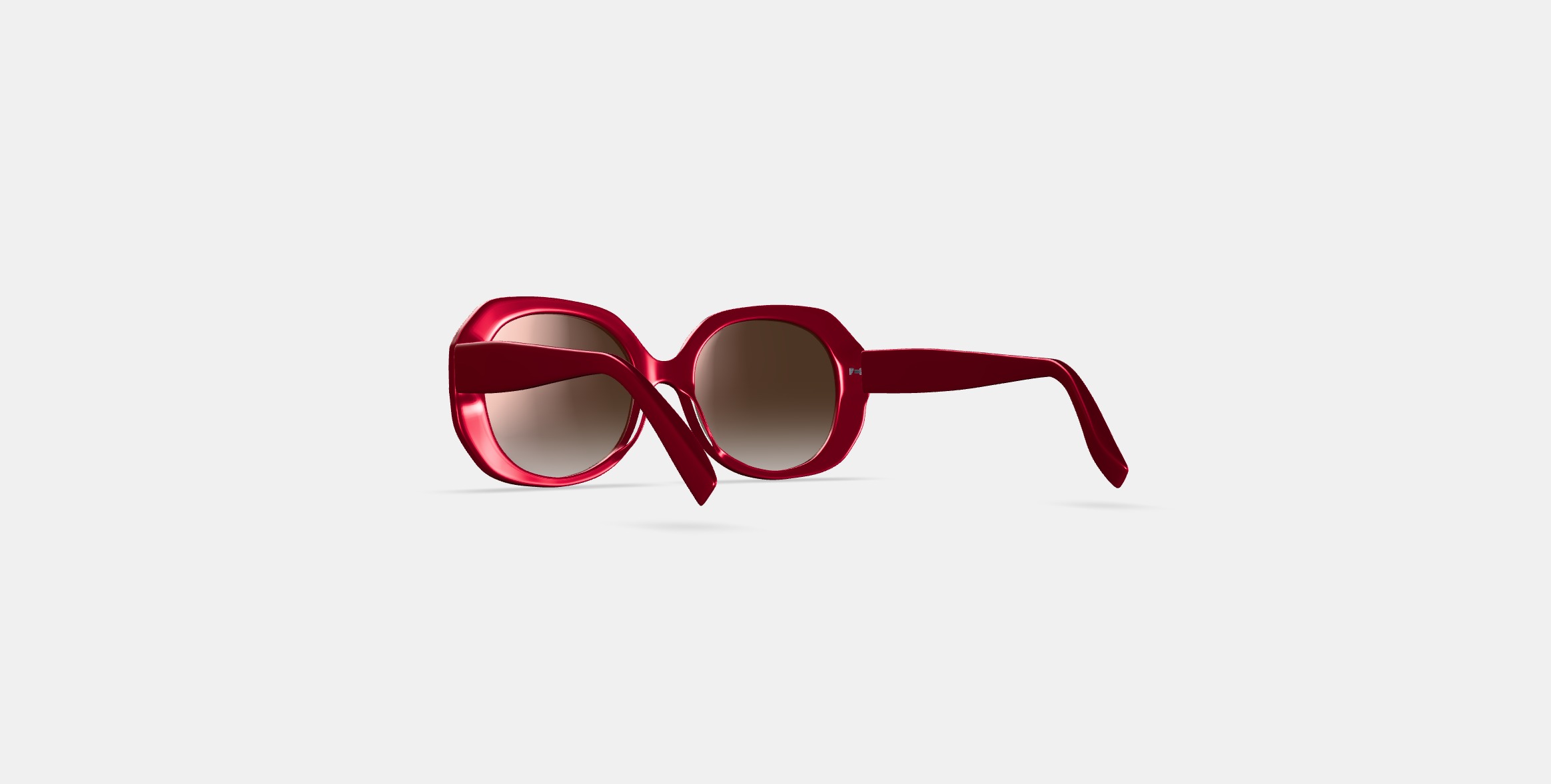Rosetta Sunglasses in Maroon 3D model_16