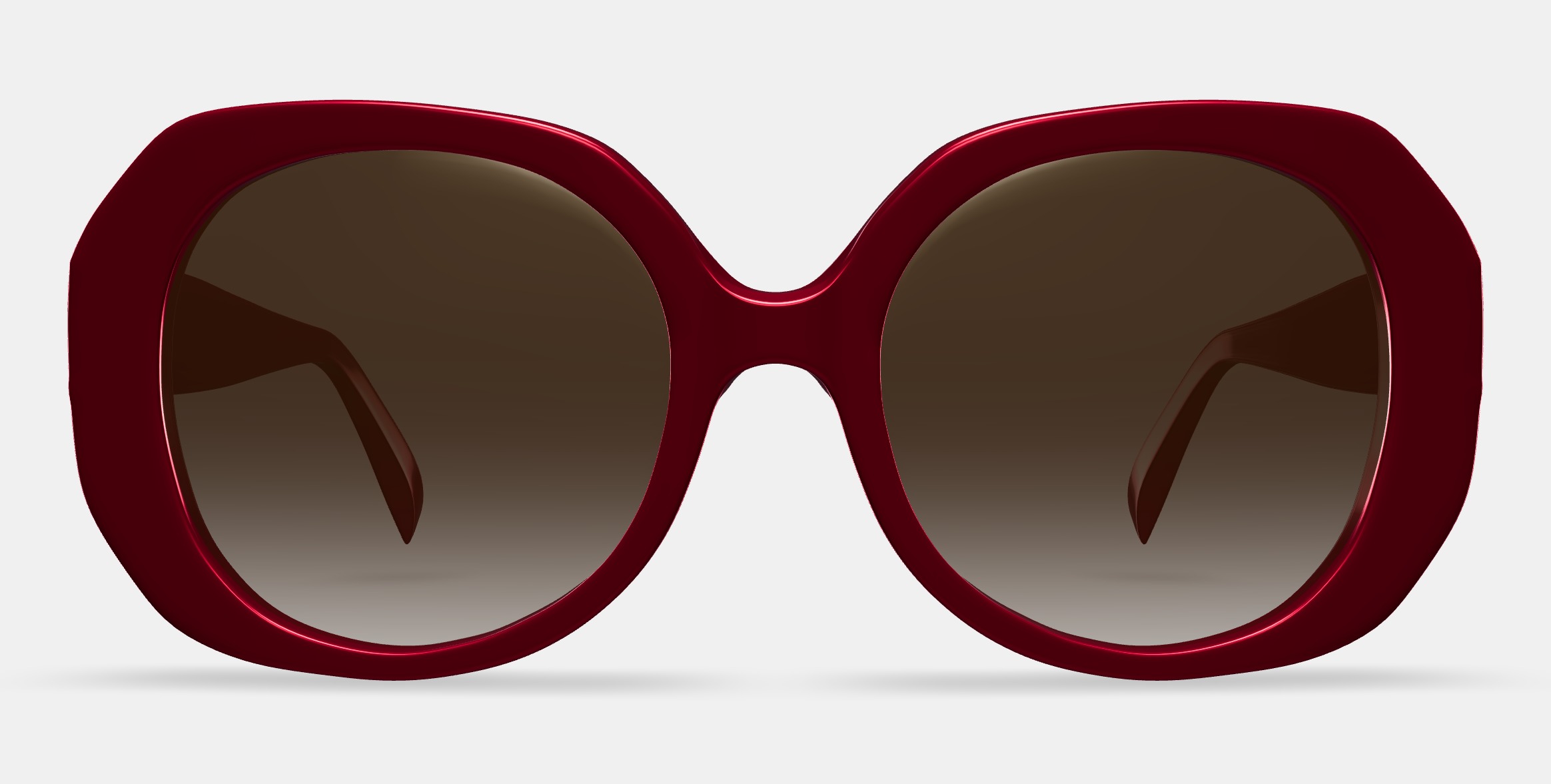 Rosetta Sunglasses in Maroon 3D model_11