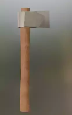 low poly axe Low-poly 3D model