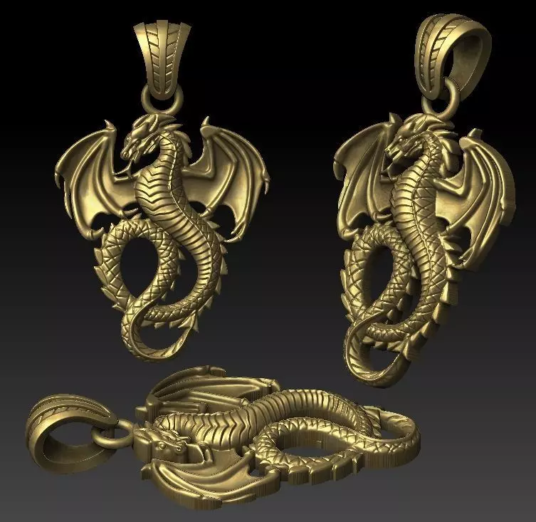 dragon pendant 3D print model