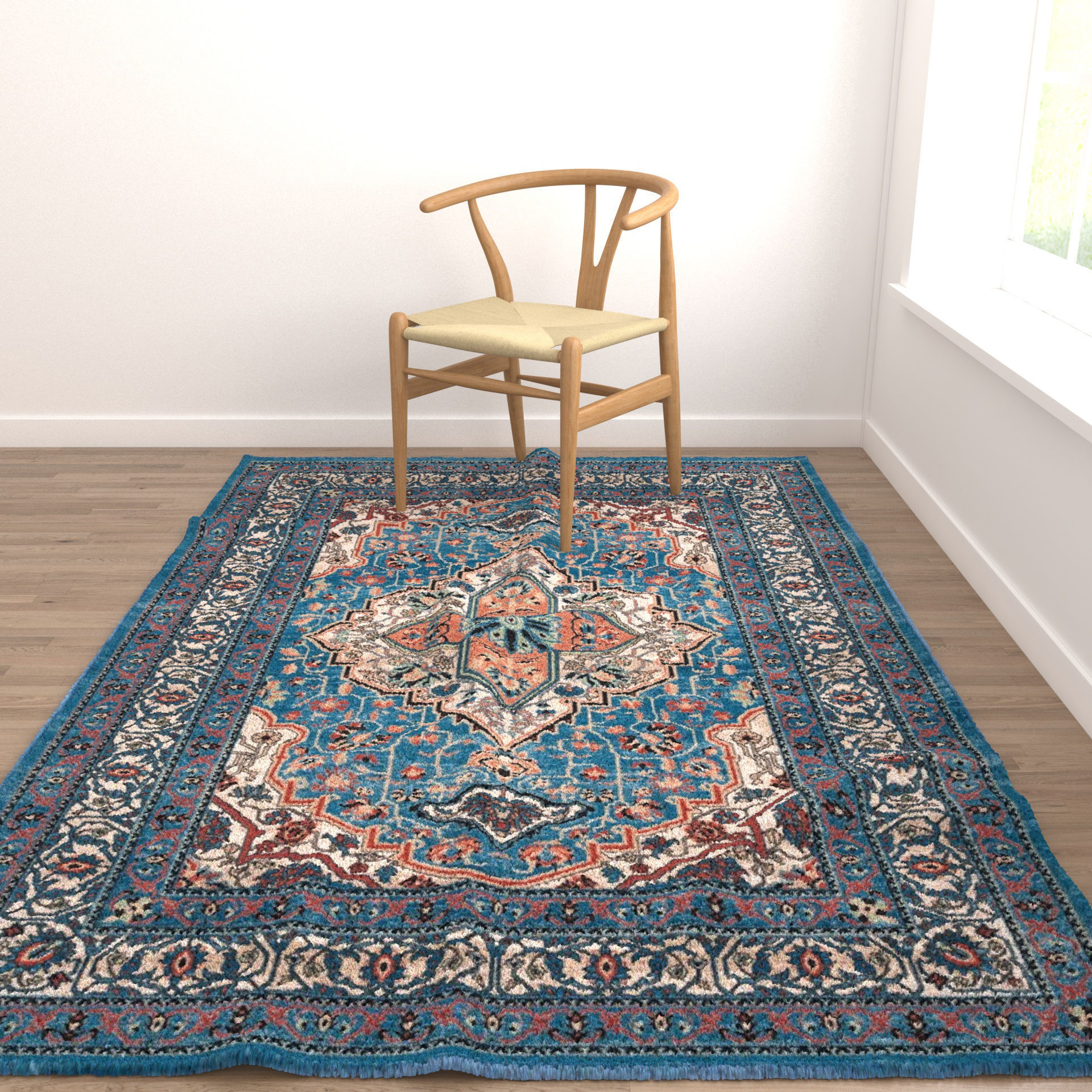 Rugs No 996 Low-poly 3D model_3