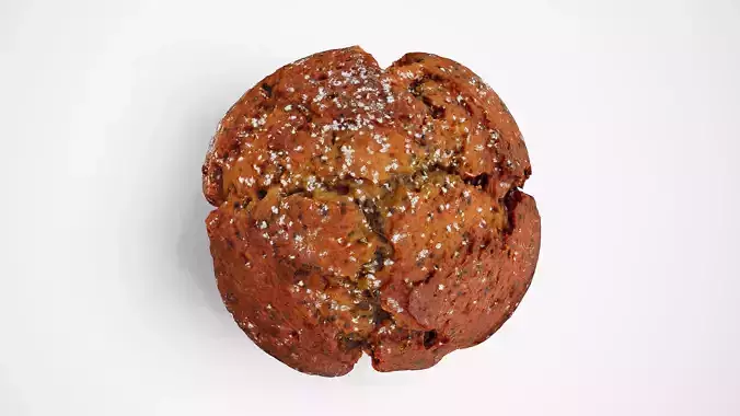 Muffin - Photorealistic Scan Low-poly 3D model