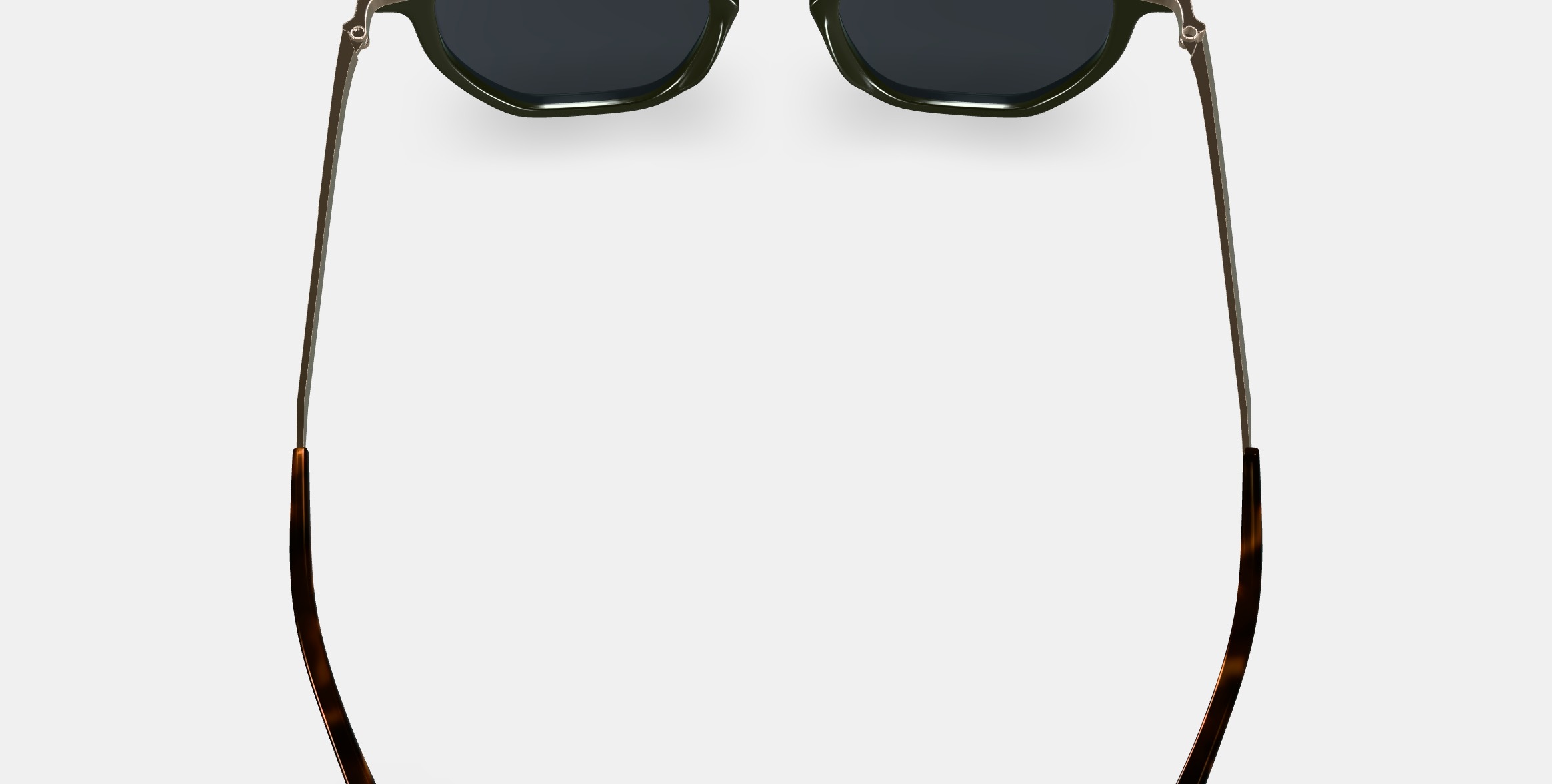 Rustin Sunglasses in Olive with Riesling 3D model_4