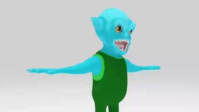 Character Moster  rigged lowpolys 