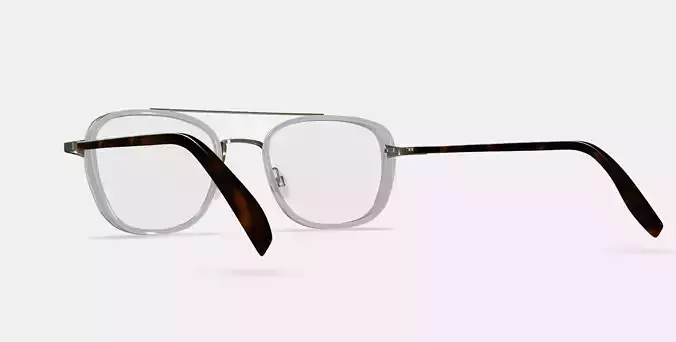 Earle Eyeglasses in Crystal with Riesling