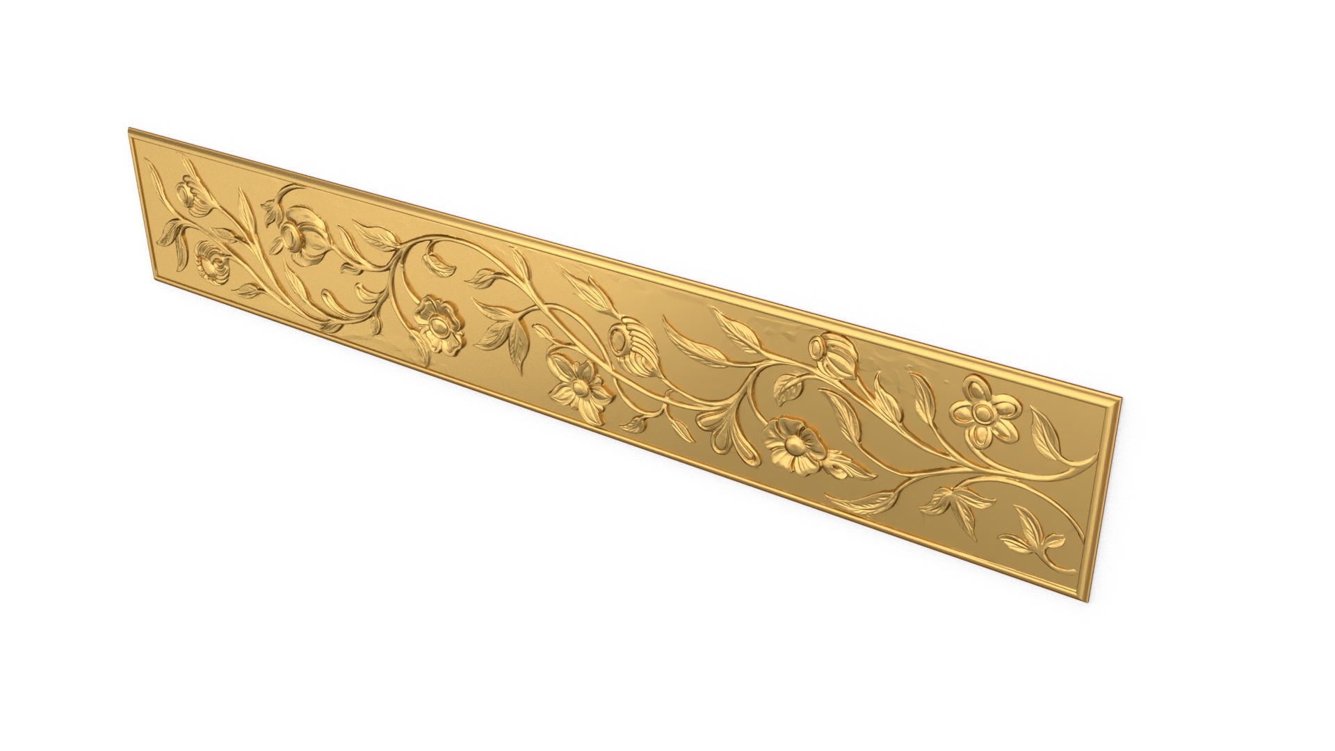 Classic decor ornament carved 25  3D model_3