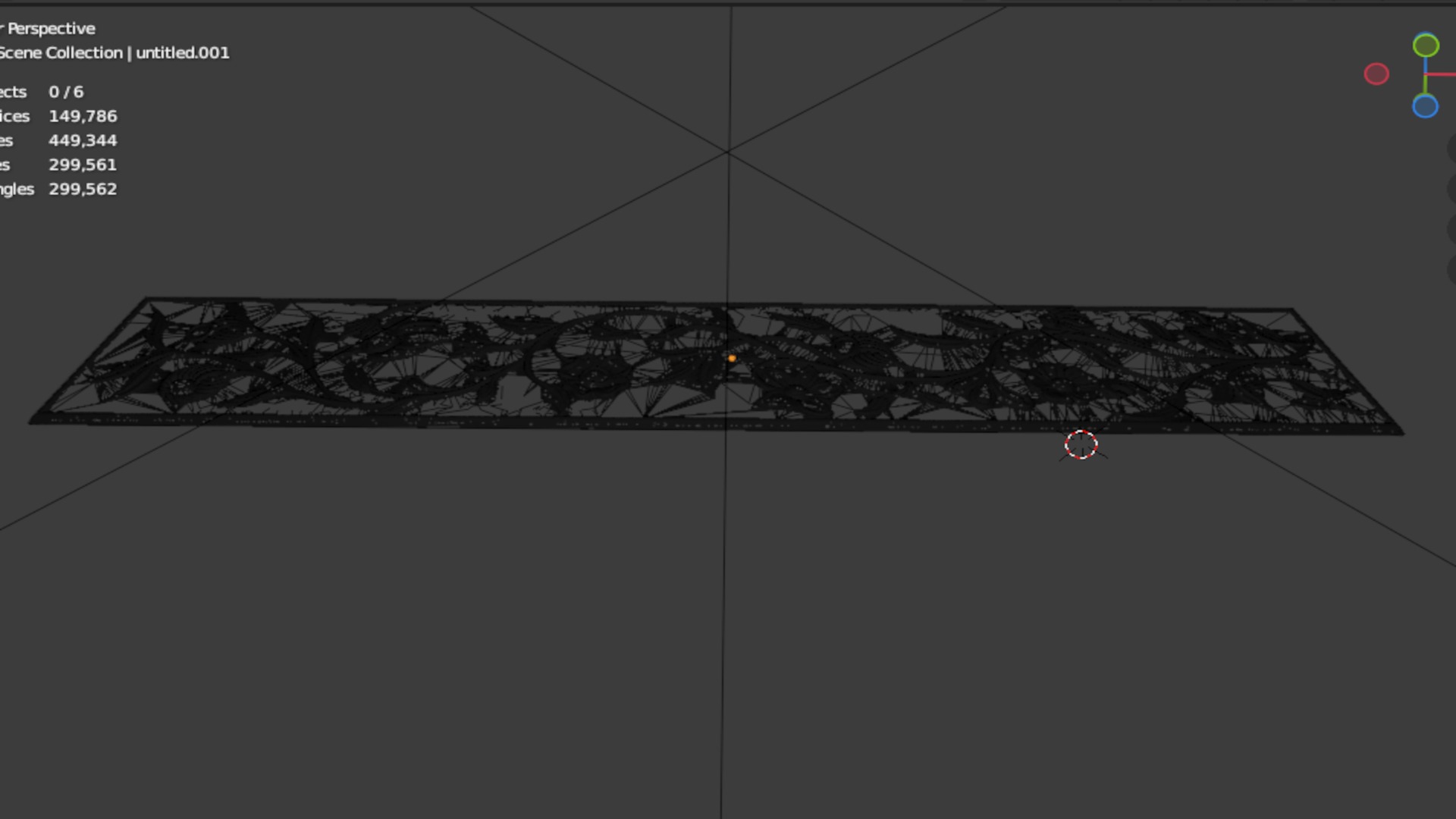 Classic decor ornament carved 25  3D model_7