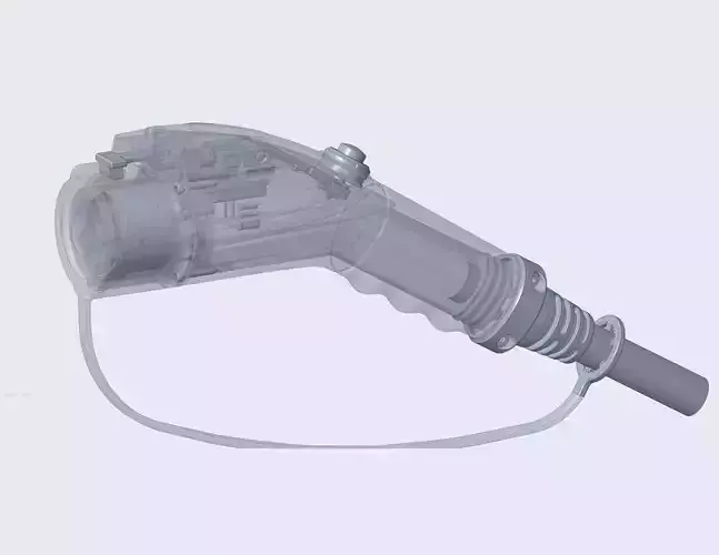 EV charger type 1 plug SAE J1772 3D model