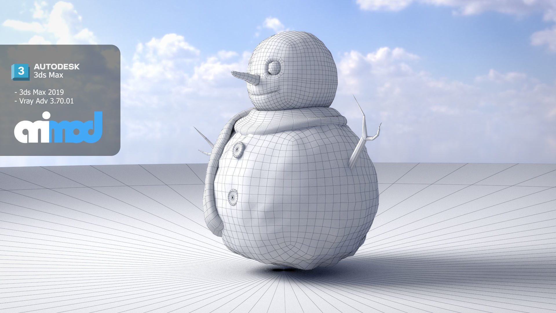 Snowman 3D model_7