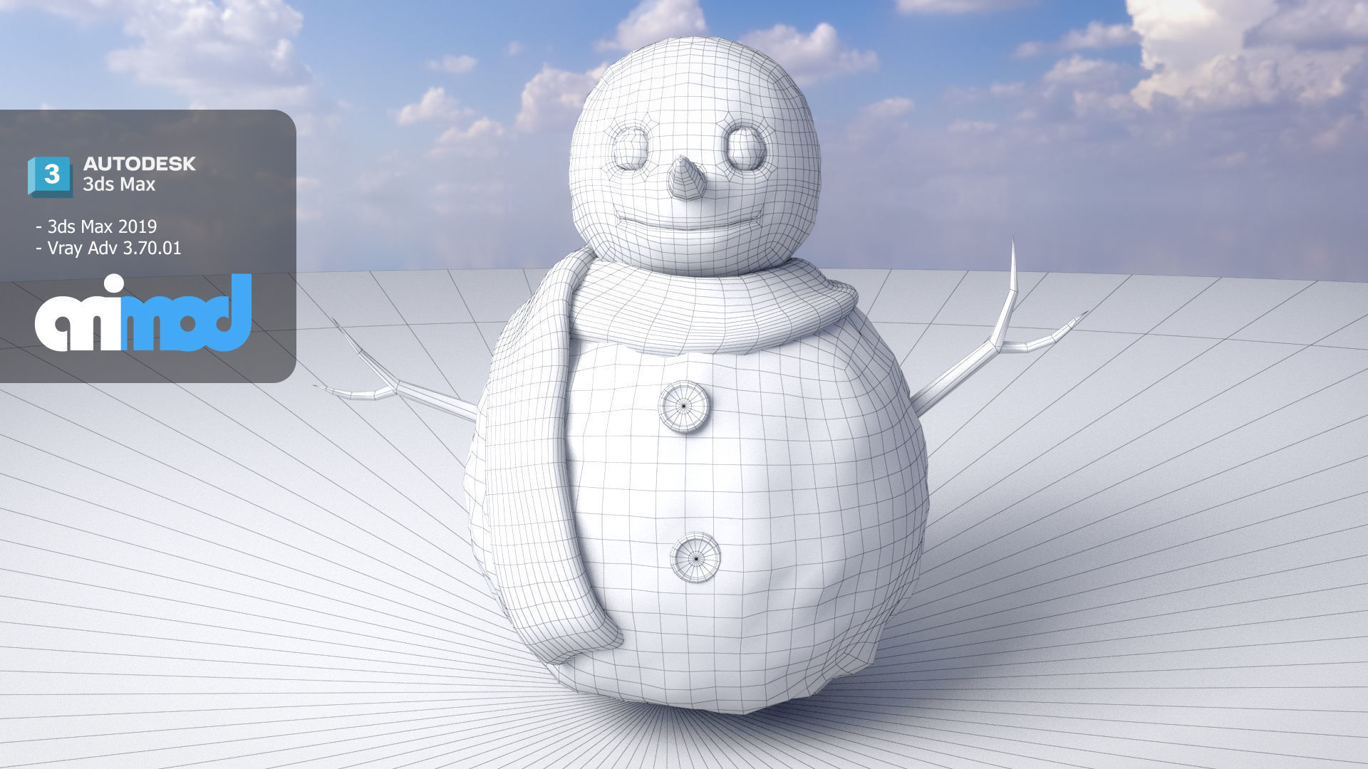 Snowman 3D model_5