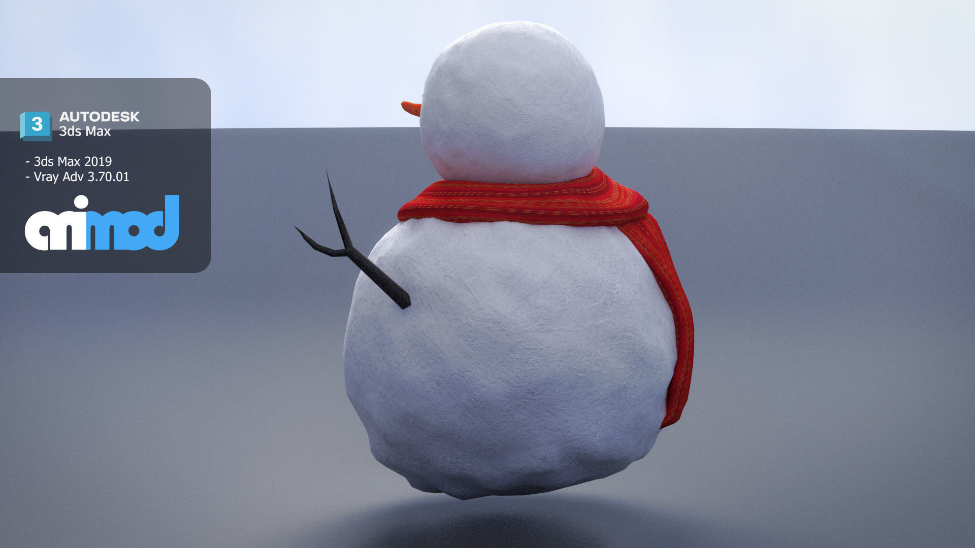Snowman 3D model_4
