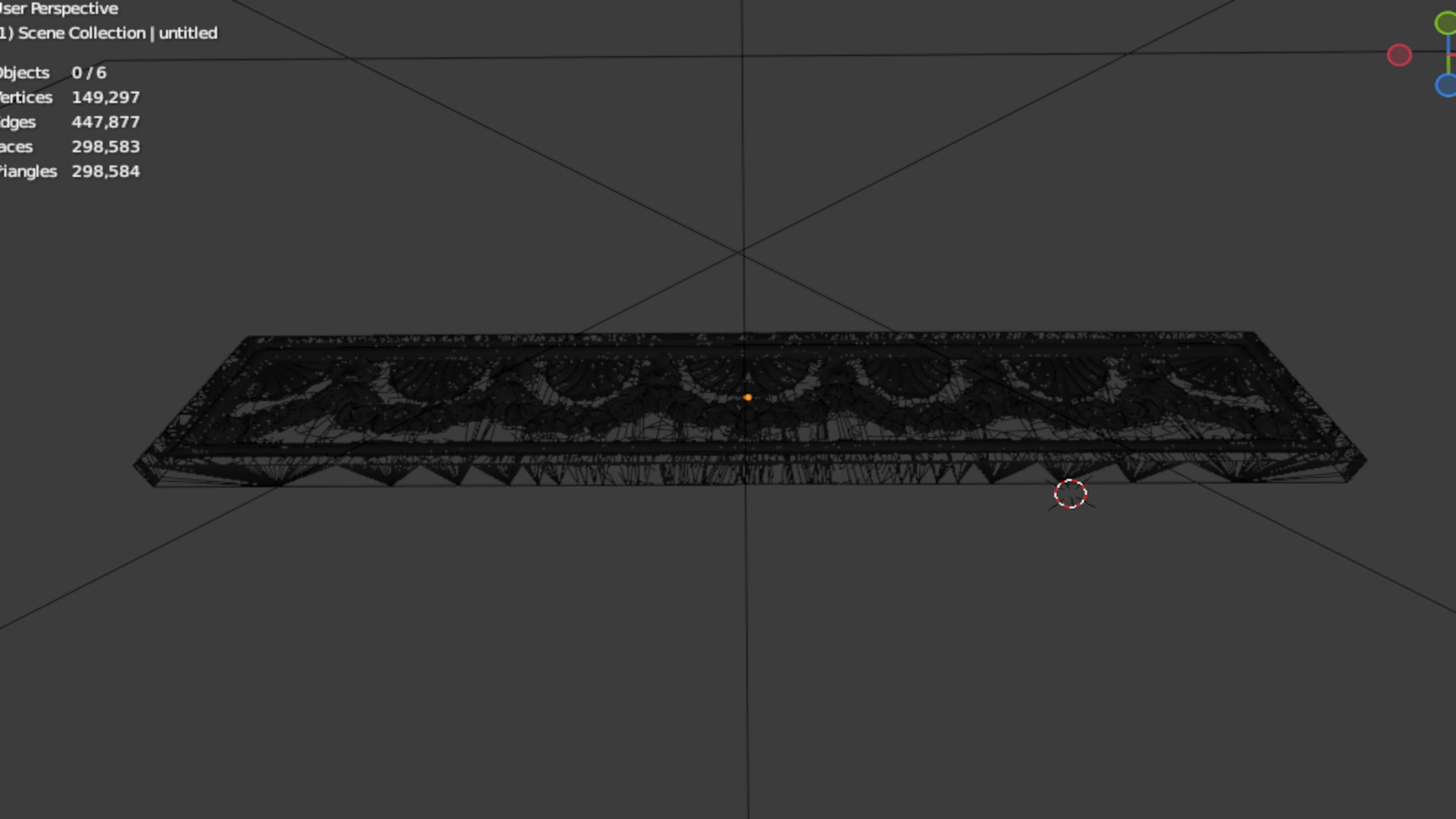 Classic decor ornament carved 26 3D model_7