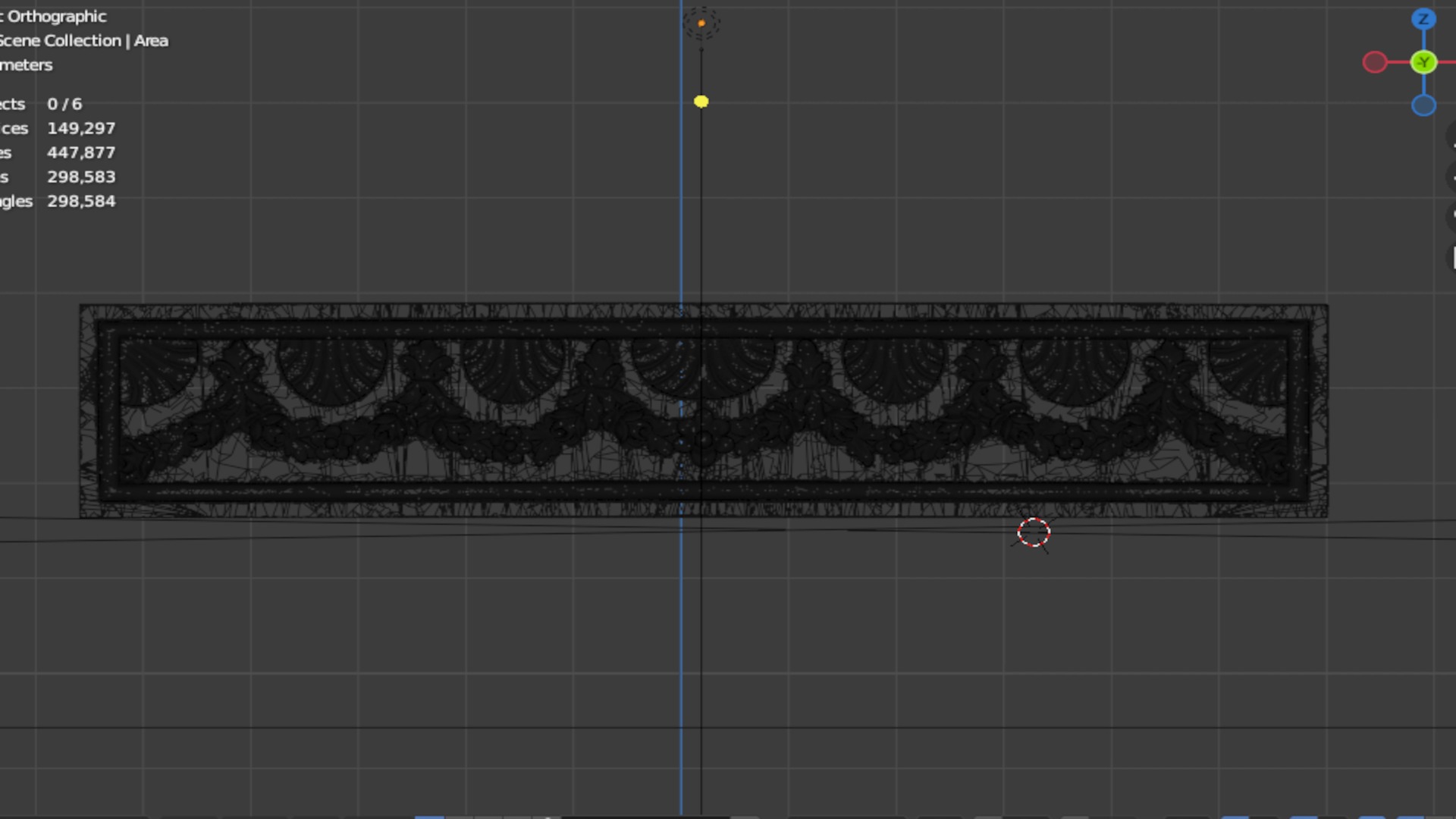 Classic decor ornament carved 26 3D model_5