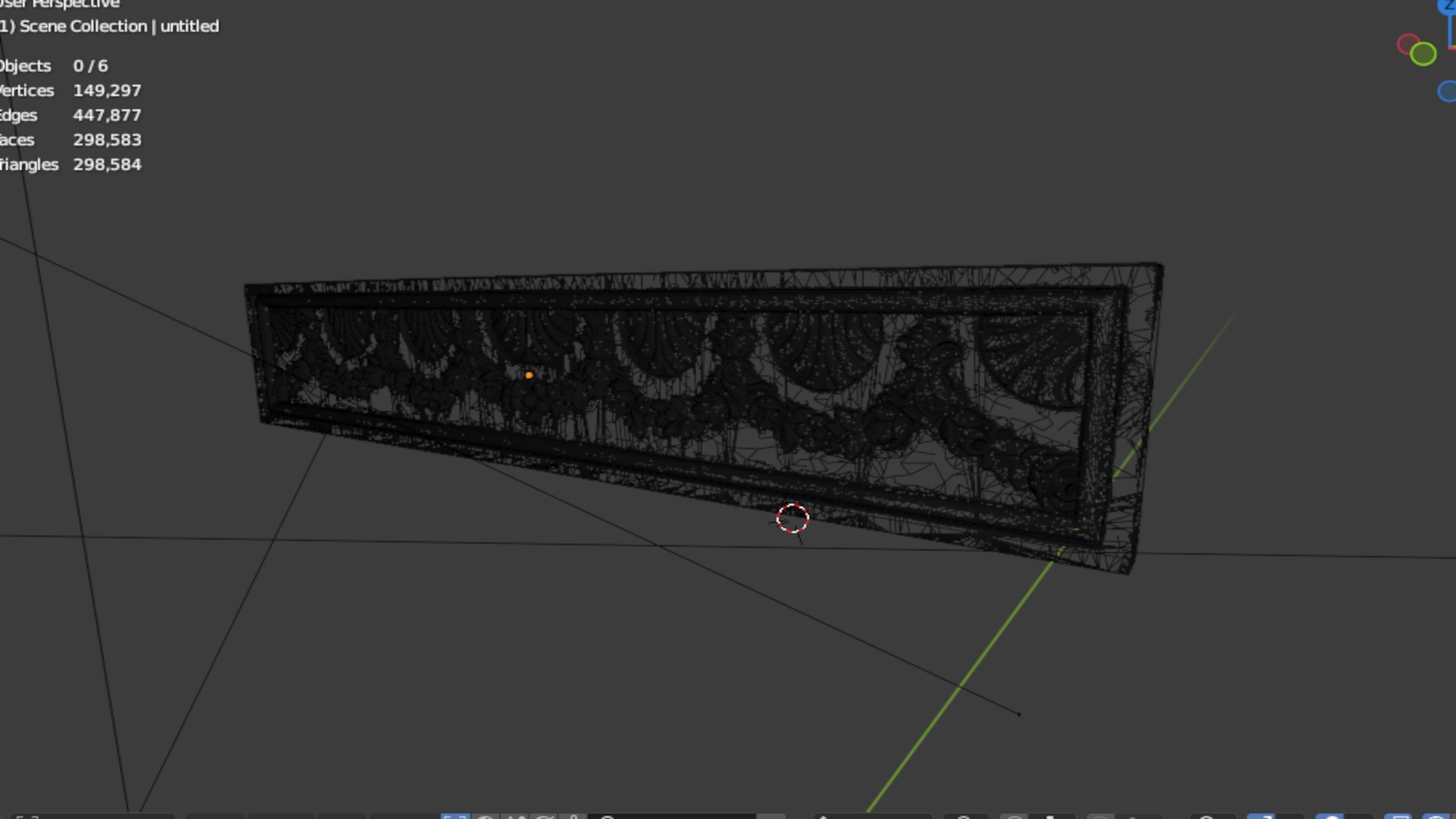 Classic decor ornament carved 26 3D model_6