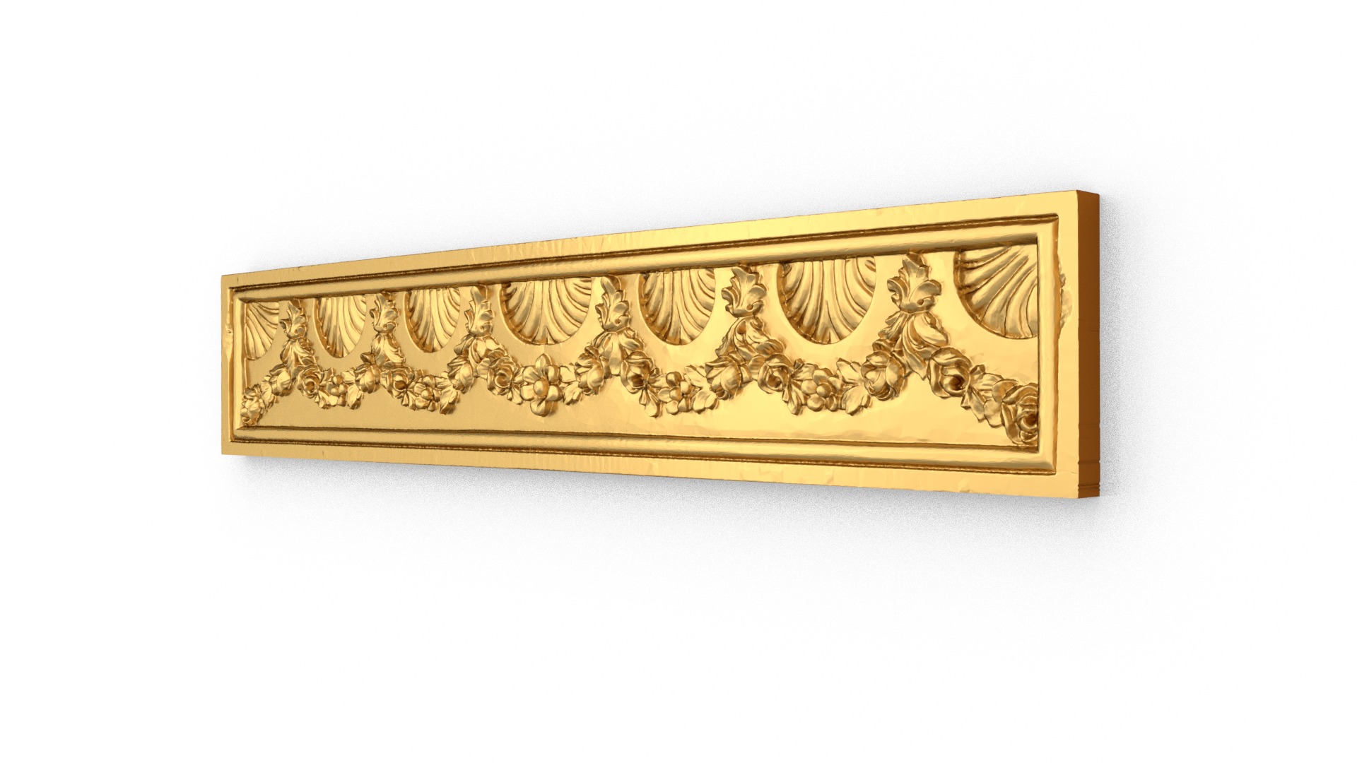 Classic decor ornament carved 26 3D model_1