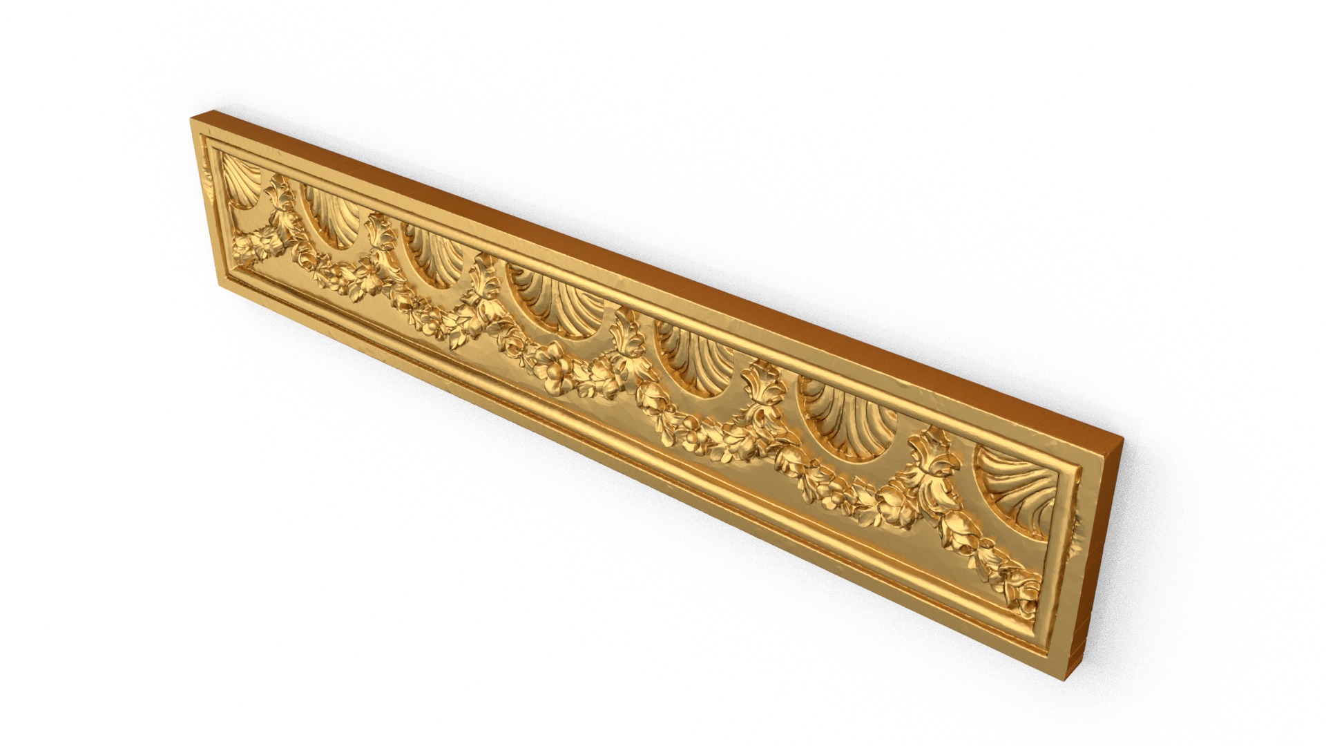 Classic decor ornament carved 26 3D model_3