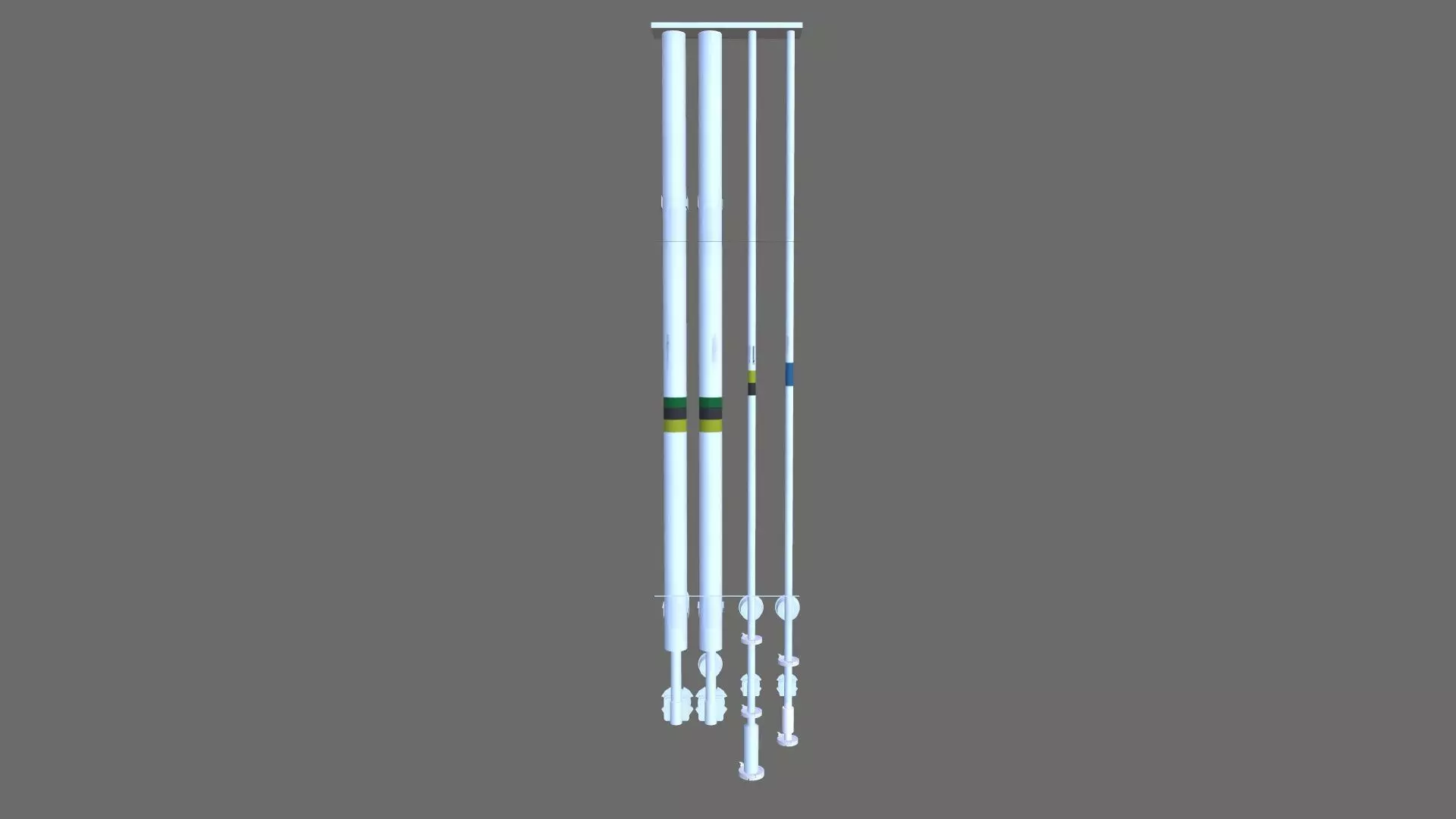 Industrial Pipe Low-poly 3D model_0