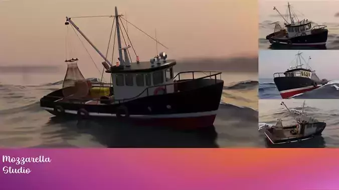 Trawler 3D model