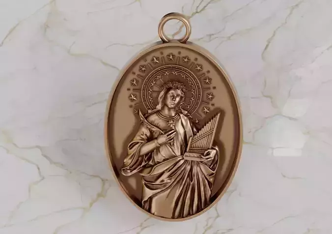 Saint  Cecilia Pendant