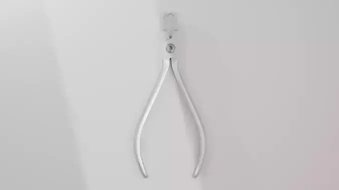 Bracket Removing Plier Tool Low-poly 3D model
