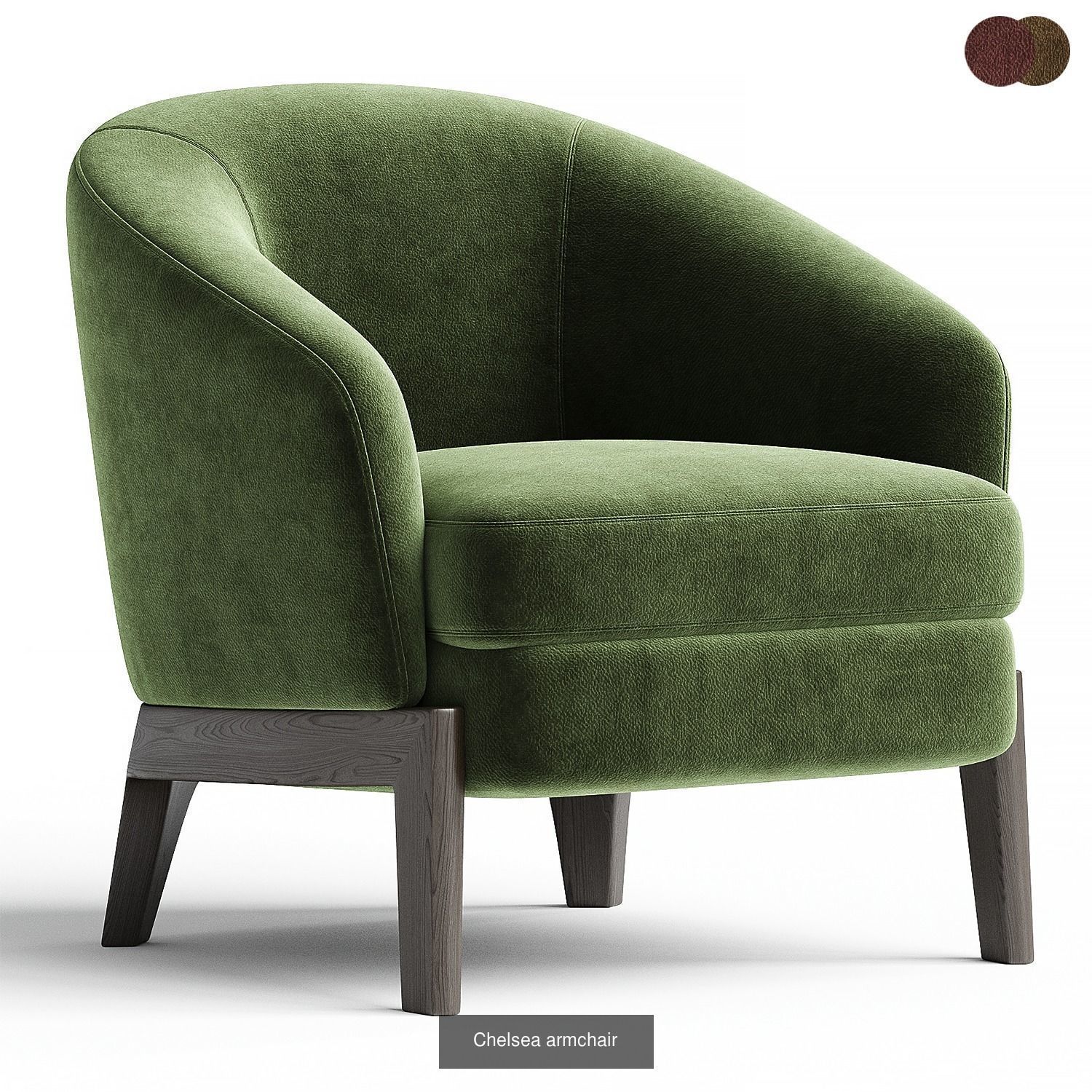 Modern armchairs 3D Model Collection_15
