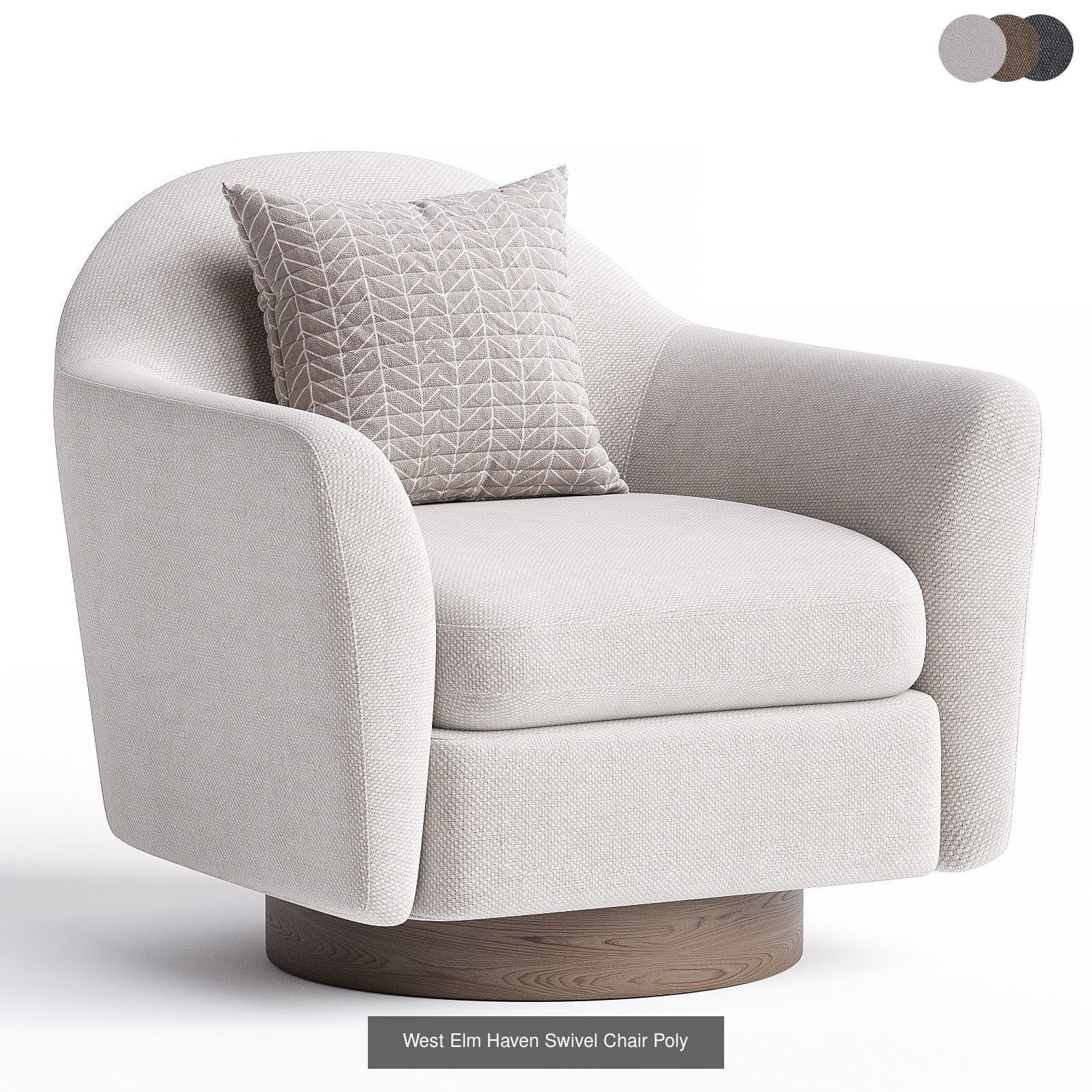 Modern armchairs 3D Model Collection_26