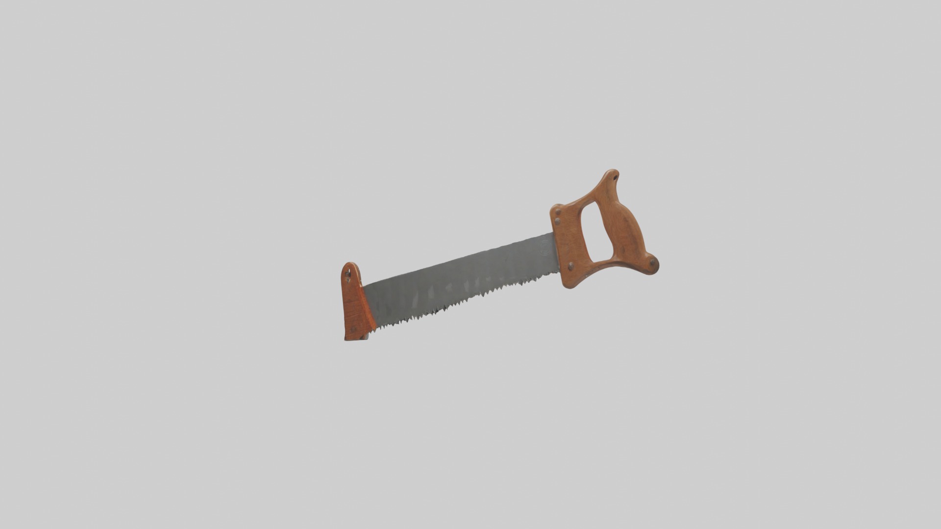 Handsaw Model Low-poly 3D model_1