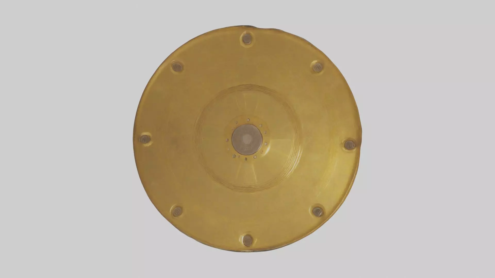 Golden Sunplate 1 Low-poly 3D model_0
