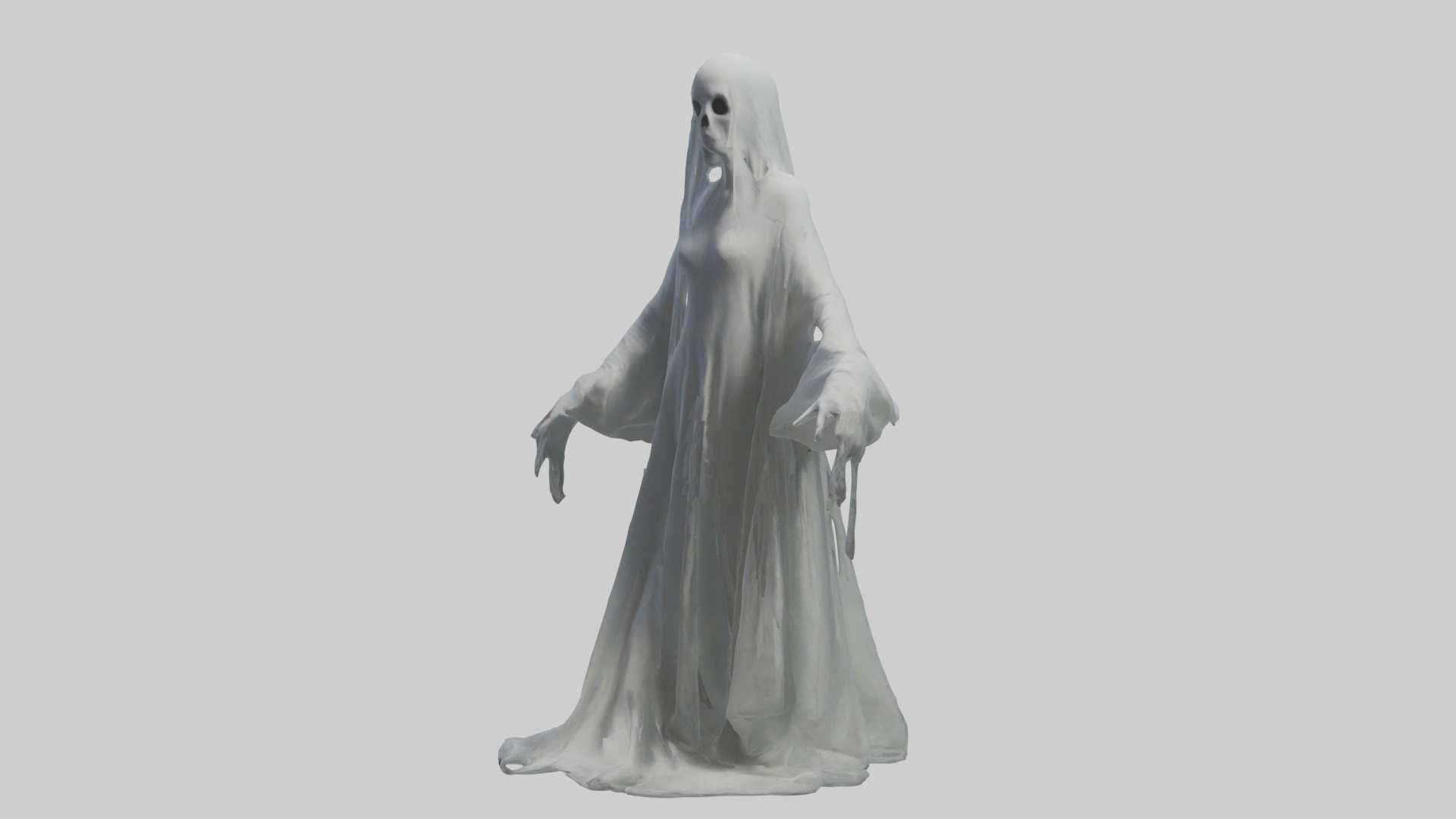 Ghost Model Low-poly 3D model_4