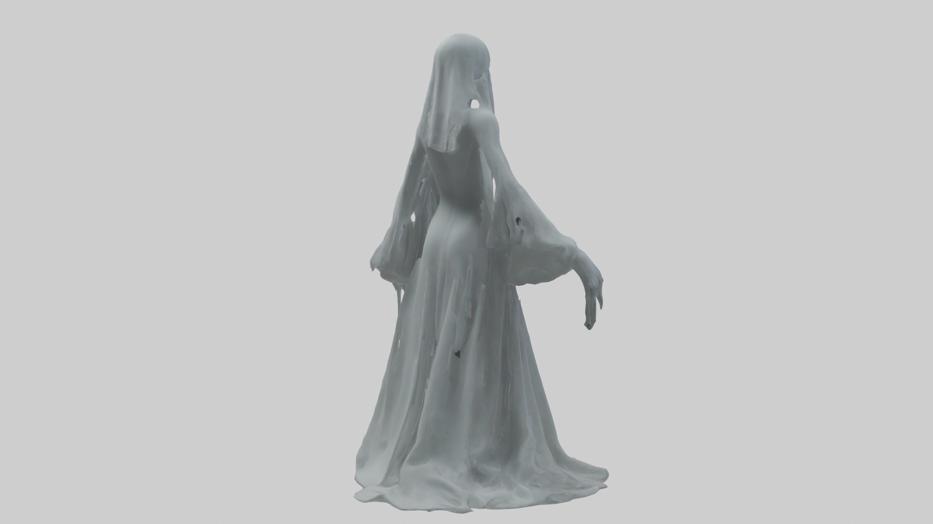 Ghost Model Low-poly 3D model_2