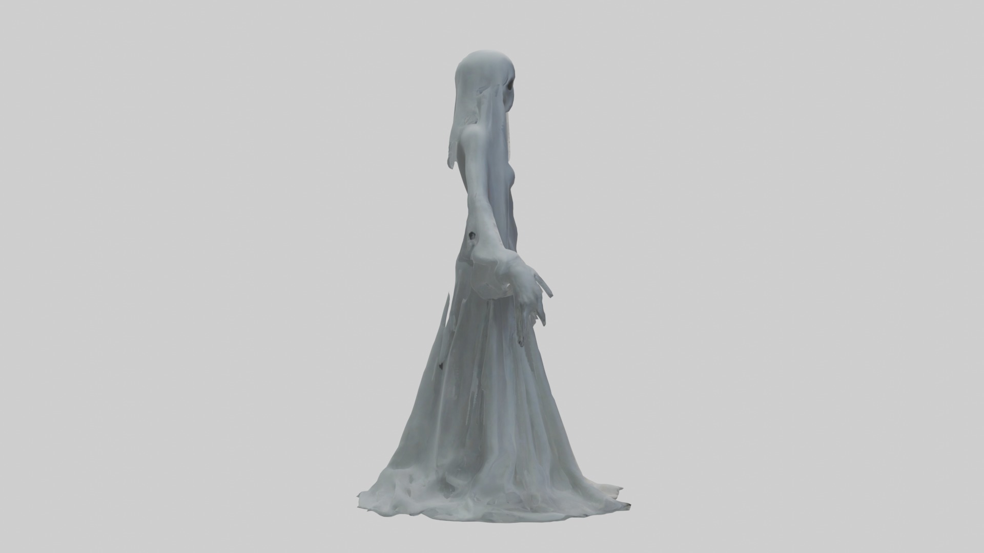 Ghost Model Low-poly 3D model_7