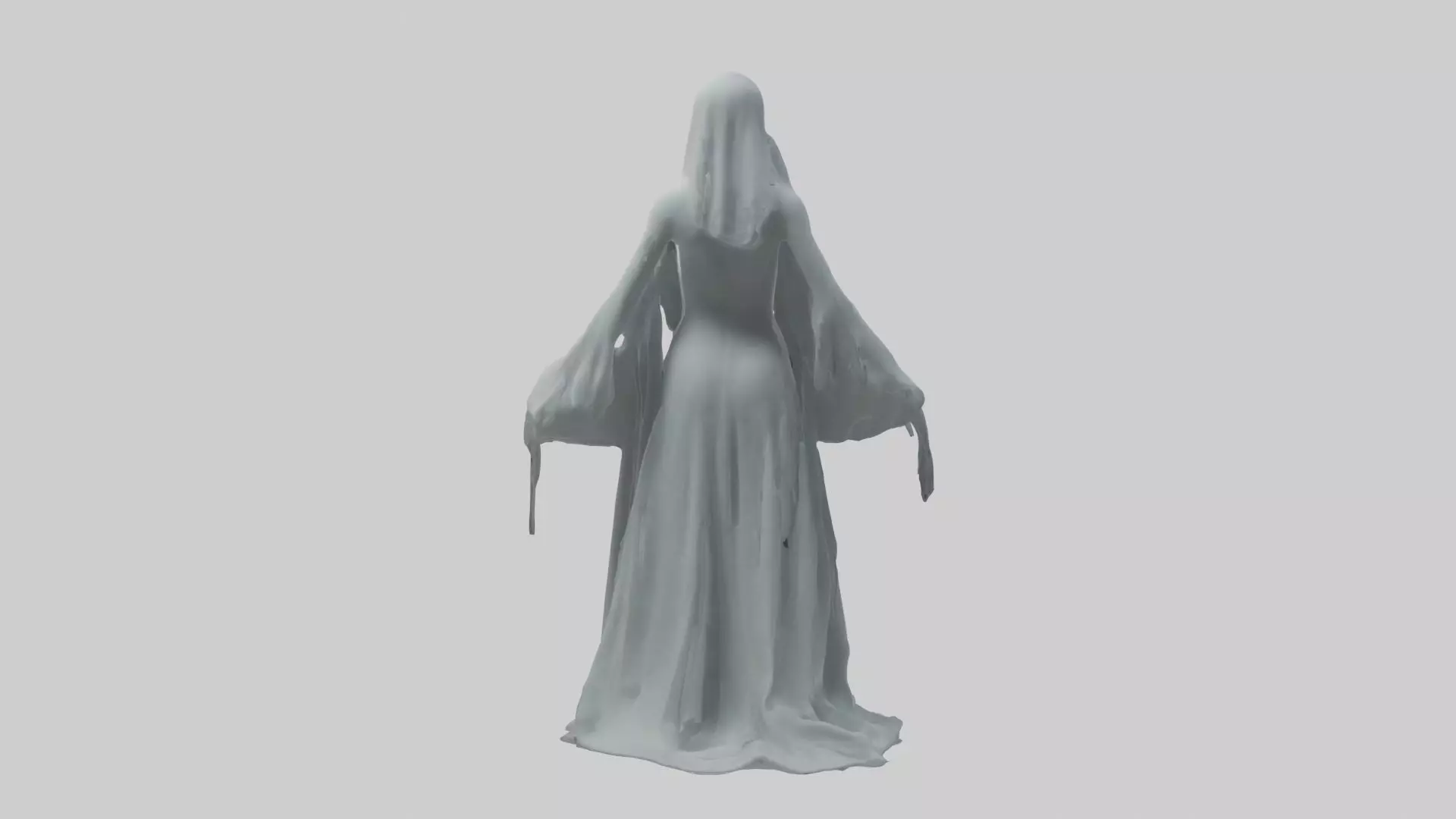 Ghost Model Low-poly 3D model_0