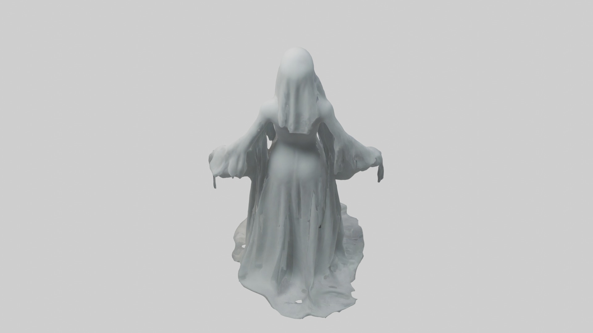 Ghost Model Low-poly 3D model_9