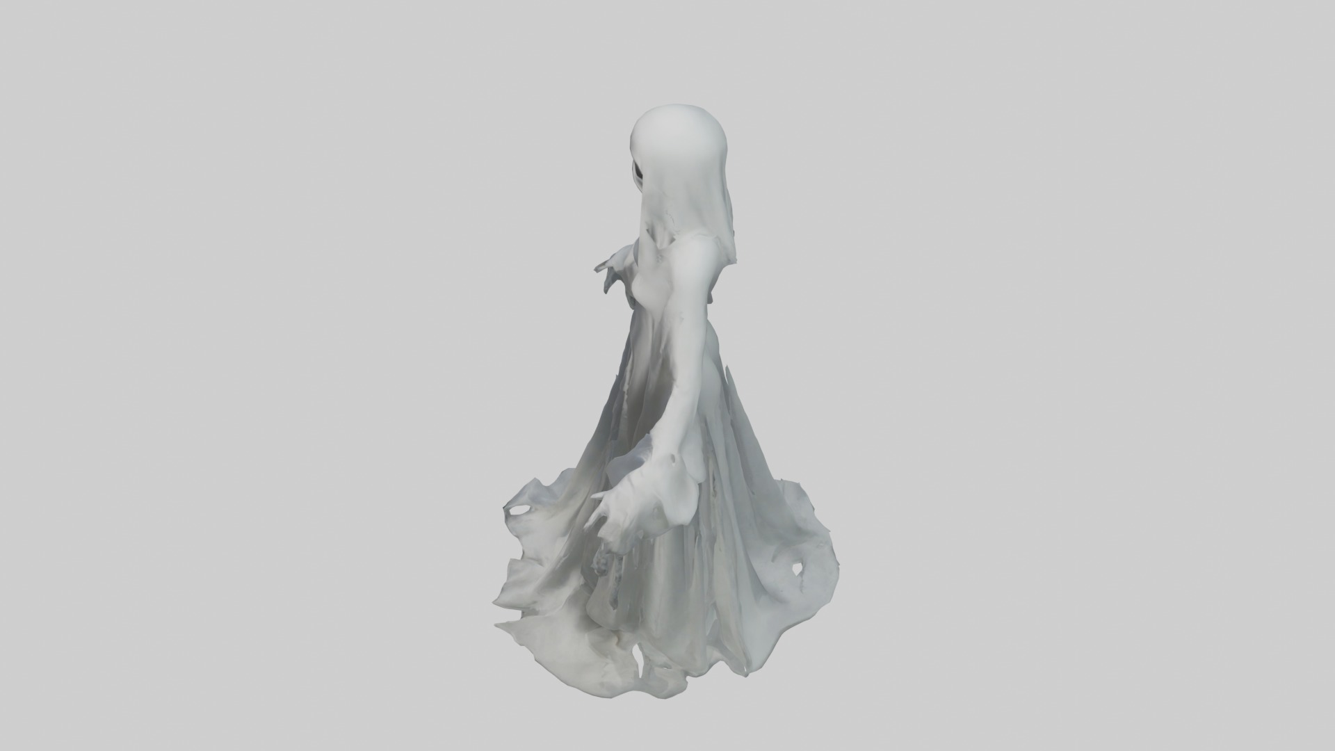 Ghost Model Low-poly 3D model_11