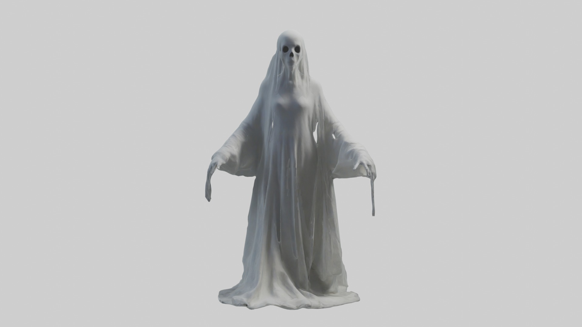Ghost Model Low-poly 3D model_3